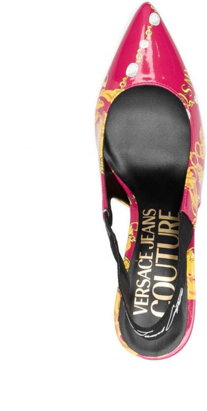 Versace Jeans Couture 90mm slingback pumps Pink