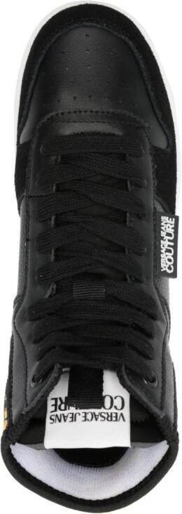 Versace Jeans Couture Barocco-panel high-top sneakers Black