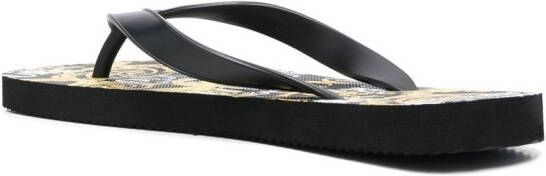 Versace Jeans Couture 'Barocco' print flip flops Black