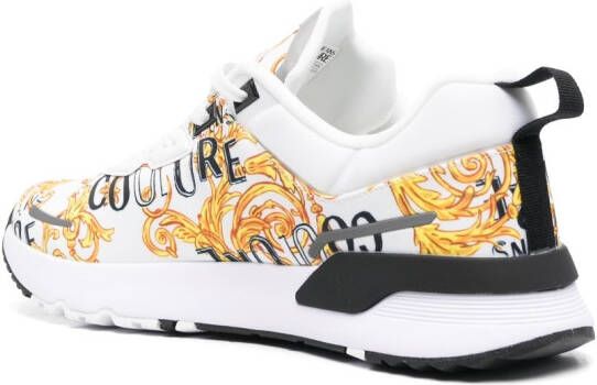 Versace Jeans Couture Barocco-print lace-up sneakers White