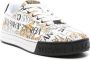 Versace Jeans Couture Barocco-print lace-up sneakers White - Thumbnail 2