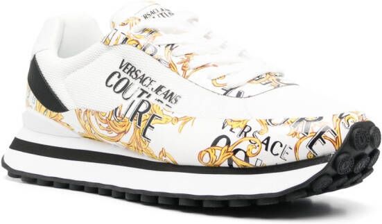 Versace Jeans Couture Barocco-print low-top sneakers White