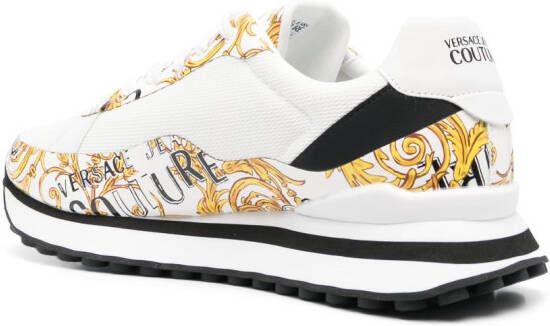 Versace Jeans Couture Barocco-print low-top sneakers White