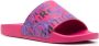Versace Jeans Couture 'Barocco' print slides Pink - Thumbnail 2