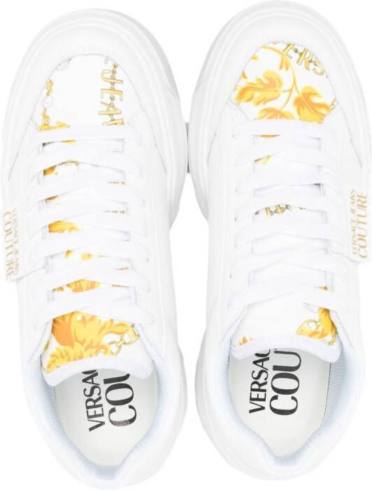 Versace Jeans Couture Baroccoflage-print low-top sneakers White