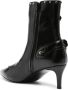 Versace Jeans Couture Baroque-buckle 80mm ankle boots Black - Thumbnail 3