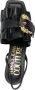Versace Jeans Couture Baroque-buckle ruffled sandals Black - Thumbnail 4