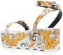 Versace Jeans Couture baroque pattern-print 70mm sandals White - Thumbnail 3