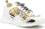 Versace Jeans Couture baroque pattern-print lace-up sneakers White - Thumbnail 2