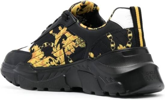 Versace Jeans Couture baroque-pattern print sneakers Black