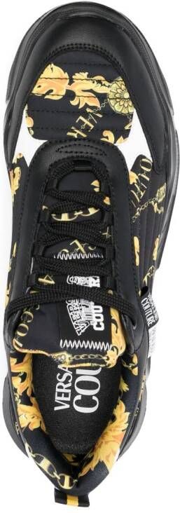 Versace Jeans Couture baroque-pattern print sneakers Black