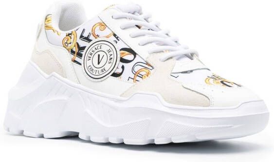 Versace Jeans Couture baroque-pattern print sneakers White