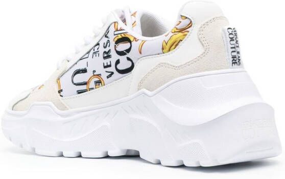 Versace Jeans Couture baroque-pattern print sneakers White