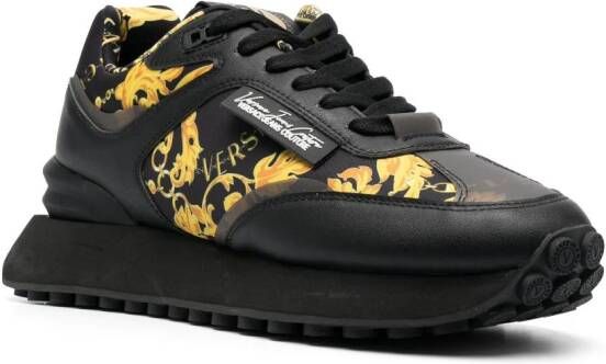Versace Jeans Couture baroque-print low-top sneakers Black
