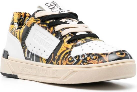 Versace Jeans Couture baroque-print low-top sneakers White