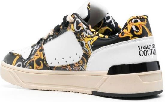 Versace Jeans Couture baroque-print low-top sneakers White