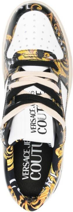 Versace Jeans Couture baroque-print low-top sneakers White