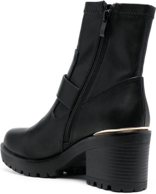 Versace Jeans Couture buckled ankle boots Black