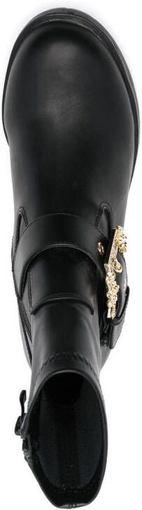 Versace Jeans Couture buckled ankle boots Black