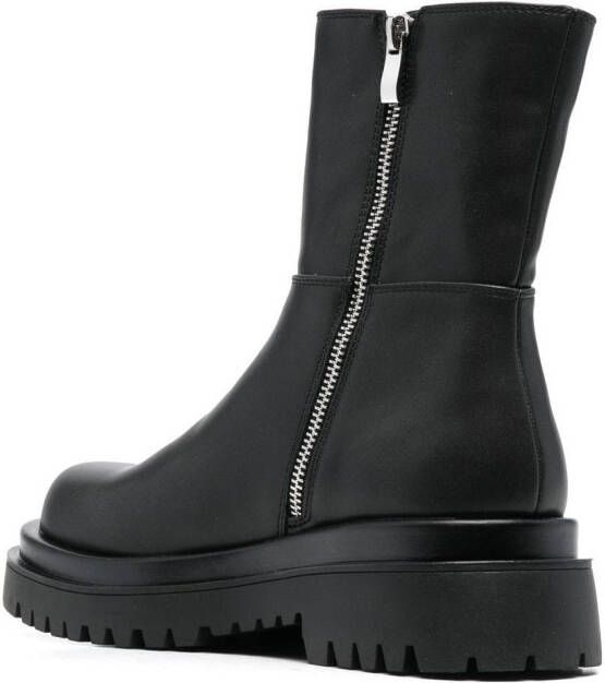 Versace Jeans Couture buckled ankle boots Black