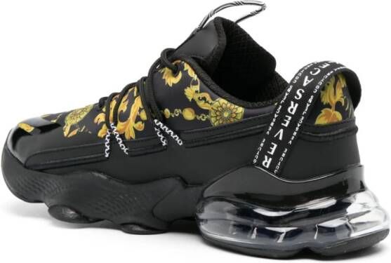 Versace Jeans Couture Chain Couture-print panelled sneakers Black