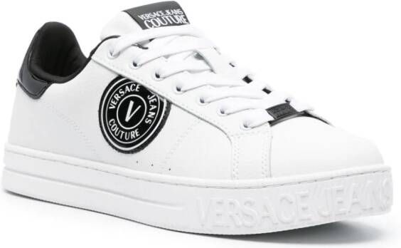 Versace Jeans Couture Court 88 logo-patch leather sneakers White