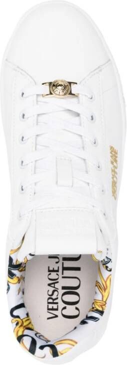 Versace Jeans Couture Court leather sneakers White