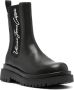 Versace Jeans Couture Drew logo-print pull-on boots Black - Thumbnail 2