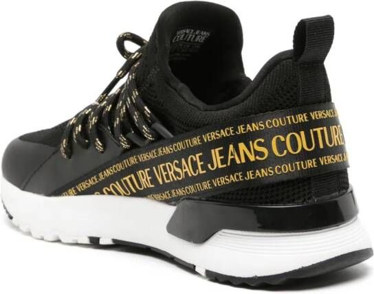 Versace Jeans Couture Dynamic logo-strap sneakers Black