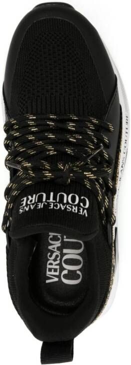 Versace Jeans Couture Dynamic logo-strap sneakers Black