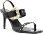 Versace Jeans Couture Emily 85mm studded slingback sandals Black - Thumbnail 2