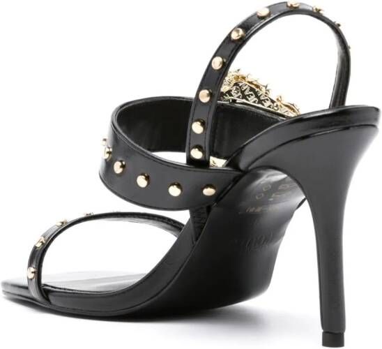 Versace Jeans Couture Emily 85mm studded slingback sandals Black