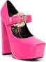 Versace Jeans Couture Hurley 150mm satin platform pumps Pink - Thumbnail 2