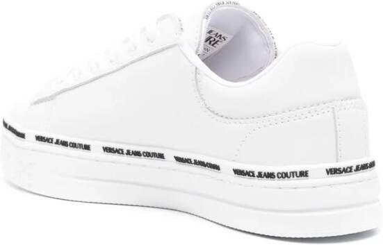 Versace Jeans Couture lace-up leather sneakers White