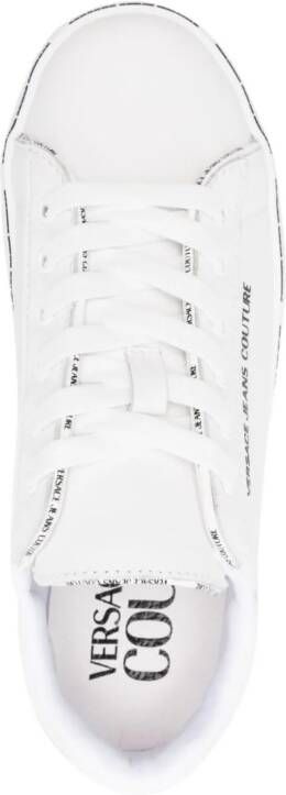 Versace Jeans Couture lace-up leather sneakers White