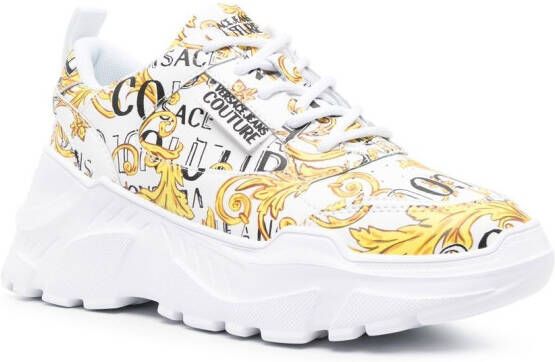 Versace Jeans Couture Fondo Speedtrack Logo Couture-print sneakers White