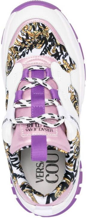 Versace Jeans Couture Logo Brush Couture-print sneakers White