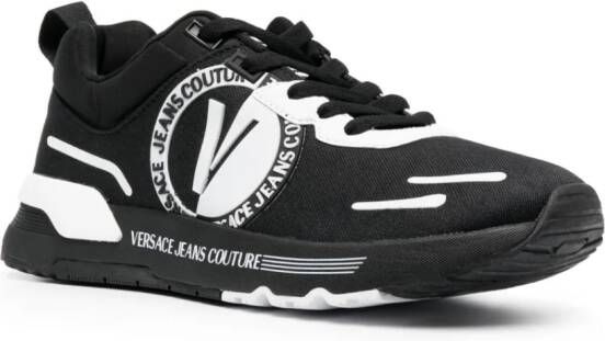 Versace Jeans Couture logo-embossed lace-up sneakers Black