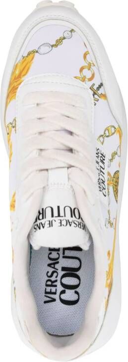 Versace Jeans Couture logo-patch almond-toe sneakers White