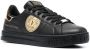 Versace Jeans Couture logo-patch leather low-top sneakers Black - Thumbnail 2