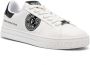 Versace Jeans Couture logo-patch leather low-top sneakers White - Thumbnail 2