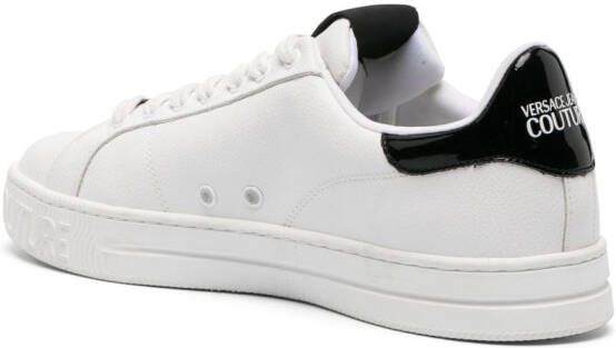 Versace Jeans Couture logo-patch leather low-top sneakers White