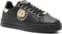 Versace Jeans Couture logo-patch leather sneakers Black - Thumbnail 2