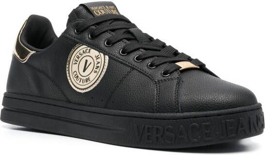 Versace Jeans Couture logo-patch low-top sneakers Black