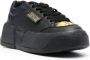Versace Jeans Couture logo-patch round-toe sneakers Black - Thumbnail 2