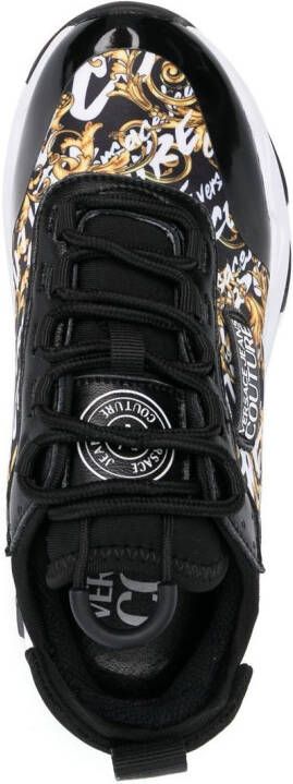 Versace Jeans Couture logo-patch sneakers Black