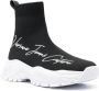 Versace Jeans Couture logo-print high-top sneakers Black - Thumbnail 2