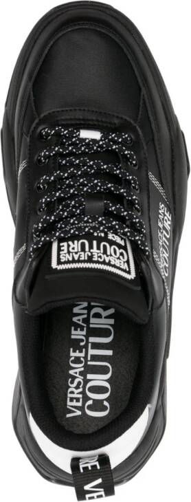 Versace Jeans Couture logo-print lace-up sneakers Black