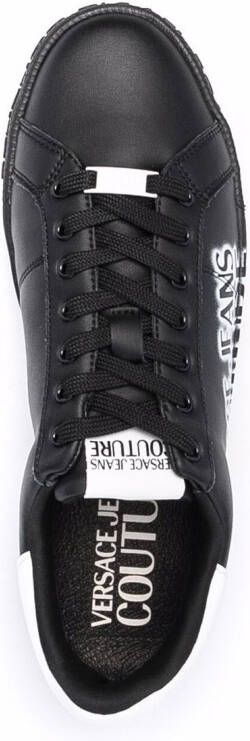 Versace Jeans Couture logo-print lace-up sneakers Black