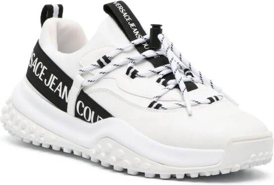 Versace Jeans Couture logo-print lace-up sneakers White